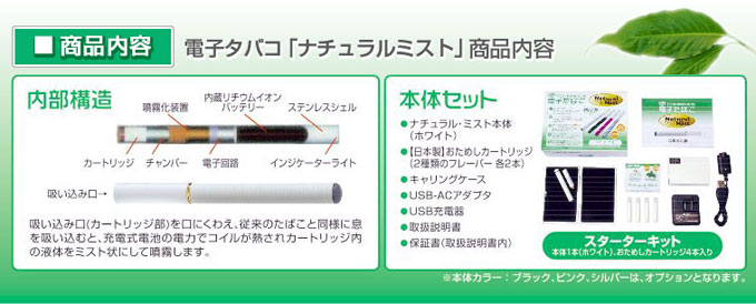 内部構造と本体セット内容